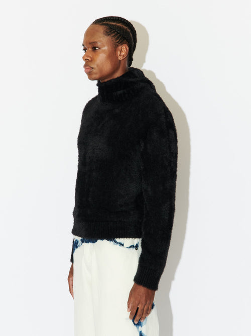FLUFFY EARS BALACLAVA JUMPER | Charles Jeffrey Loverboy