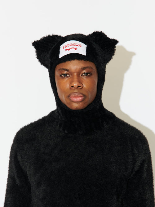 FLUFFY EARS BALACLAVA JUMPER | Charles Jeffrey Loverboy