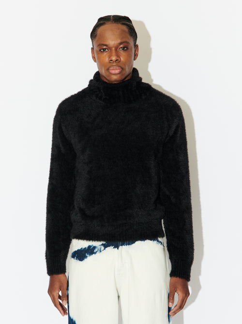 FLUFFY EARS BALACLAVA JUMPER | Charles Jeffrey Loverboy
