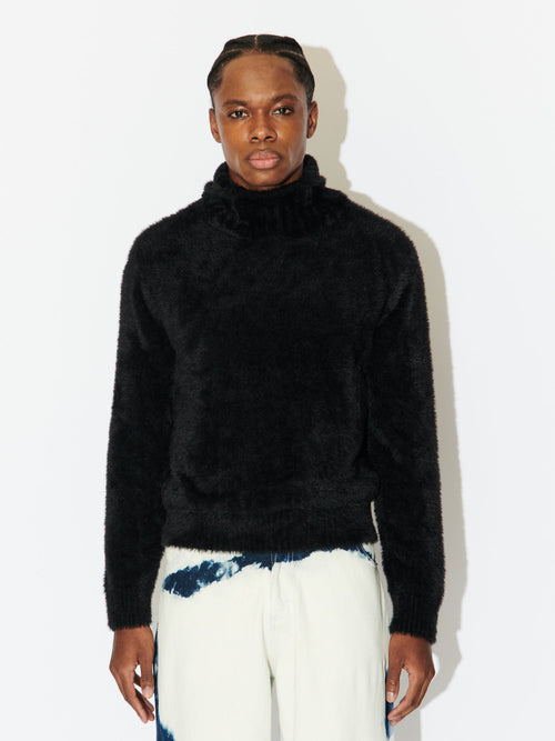 FLUFFY EARS BALACLAVA JUMPER | Charles Jeffrey Loverboy