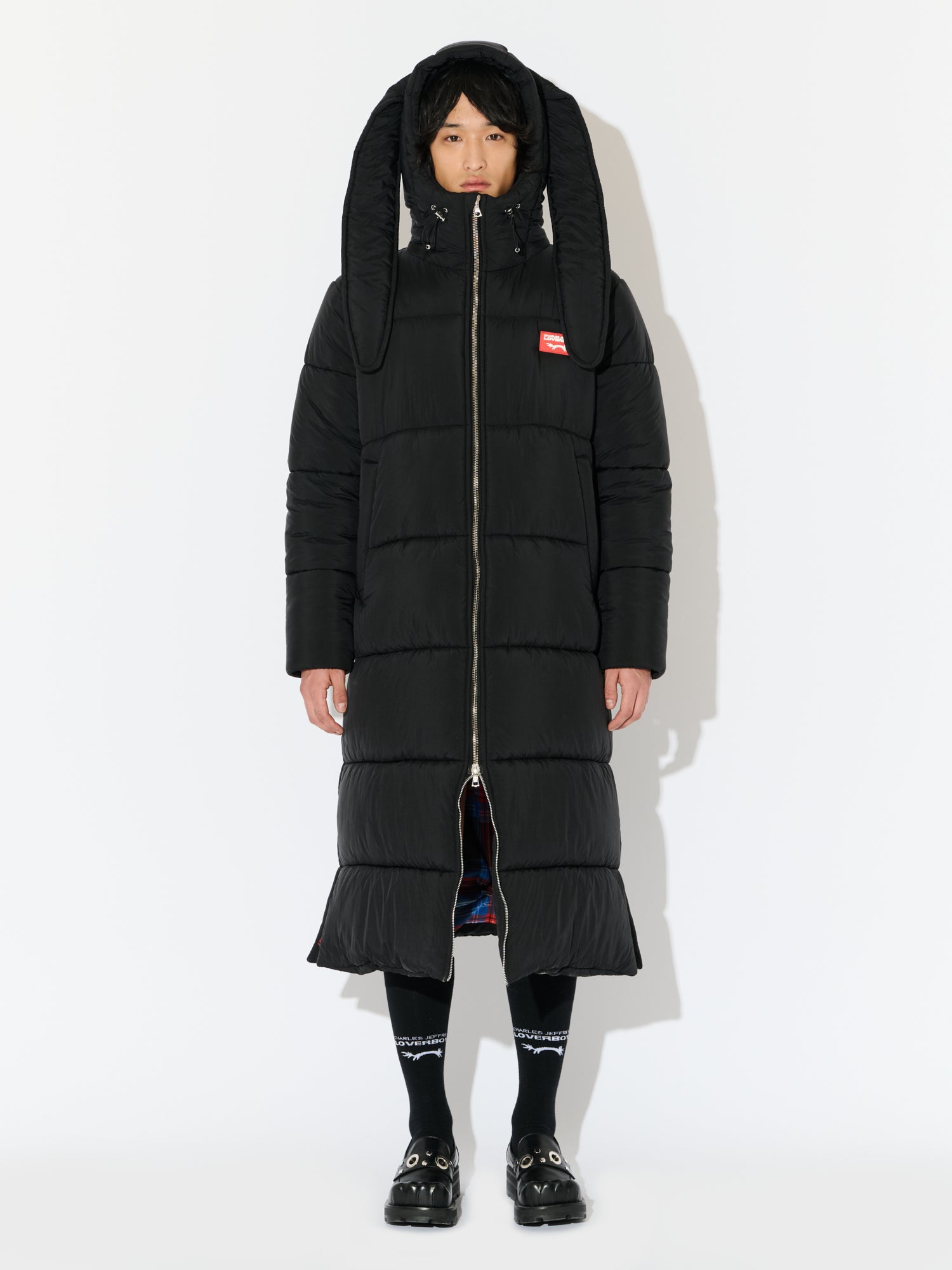 l*l様 CHARLESJEFFREYLOVERBOYChunkyRabbitB LONG BUNNY PUFFER JACKET in BLACK – Charles Jeffrey Loverboy