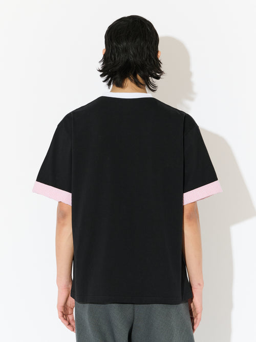 TURN UP TEE in BLACK YELLOW BANANA | Charles Jeffrey Loverboy