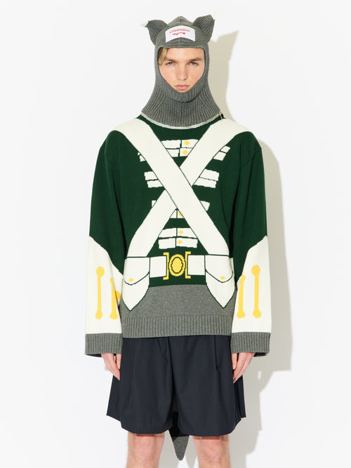 ANIMAL BOO JUMPER in GREEN | Charles Jeffrey Loverboy