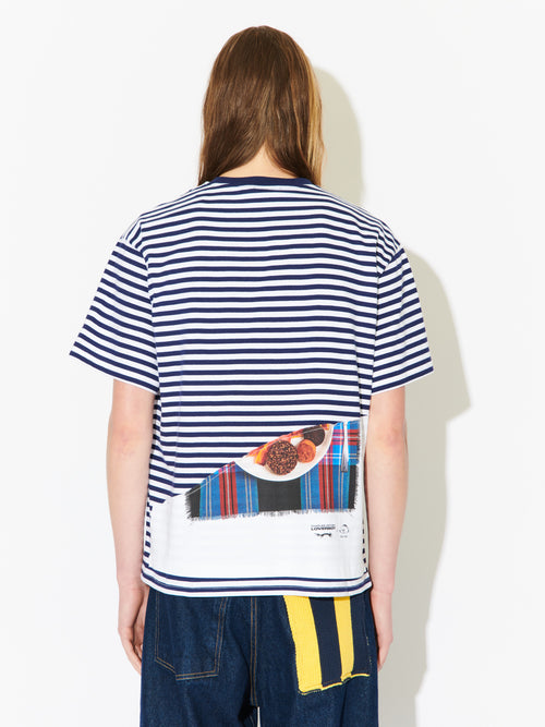 AULD HAG DOUBLE TEE in BLUE | Charles Jeffrey Loverboy