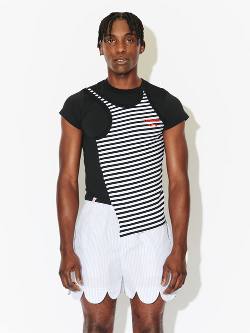 BABY MUSCLE TEE in BLACK | Charles Jeffrey Loverboy