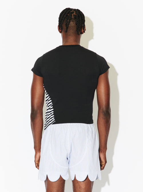 BABY MUSCLE TEE in BLACK | Charles Jeffrey Loverboy