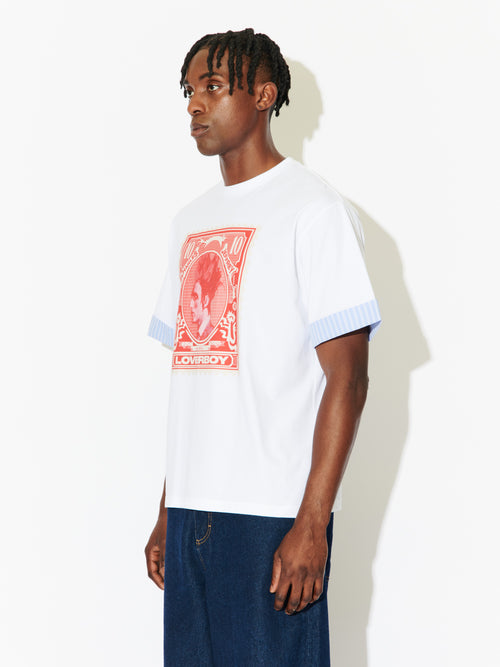 TURN UP TEE in WHITE | Charles Jeffrey Loverboy