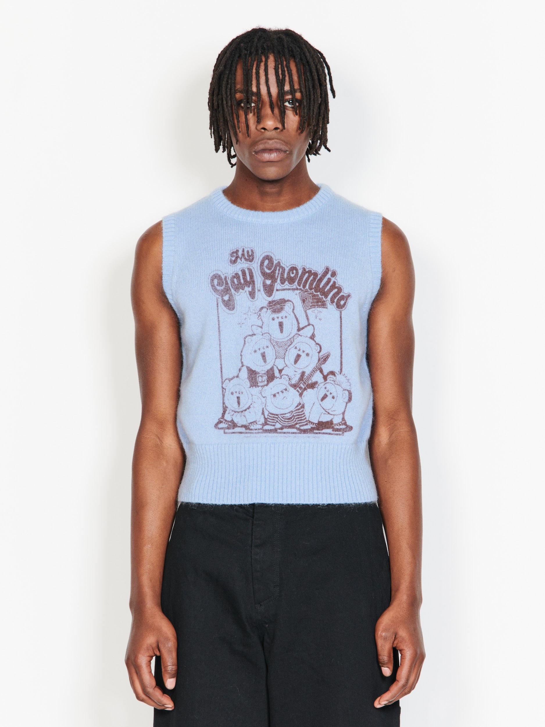 CUTE GROMLIN KNIT VEST | Charles Jeffrey LOVERBOY