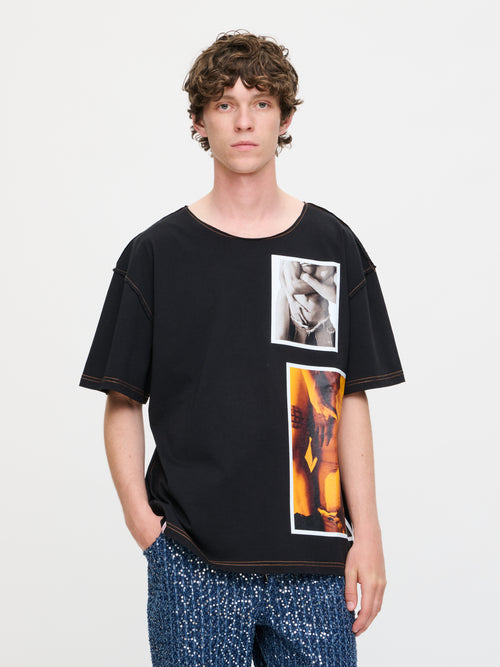 GRAPHIC TEE in BLACK | Charles Jeffrey Loverboy
