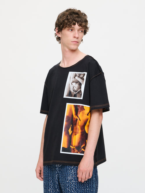 GRAPHIC TEE in BLACK | Charles Jeffrey Loverboy