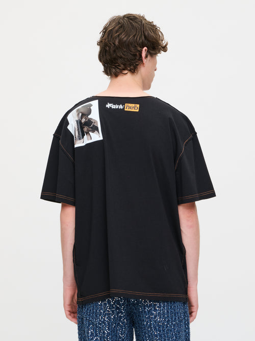 GRAPHIC TEE in BLACK | Charles Jeffrey Loverboy