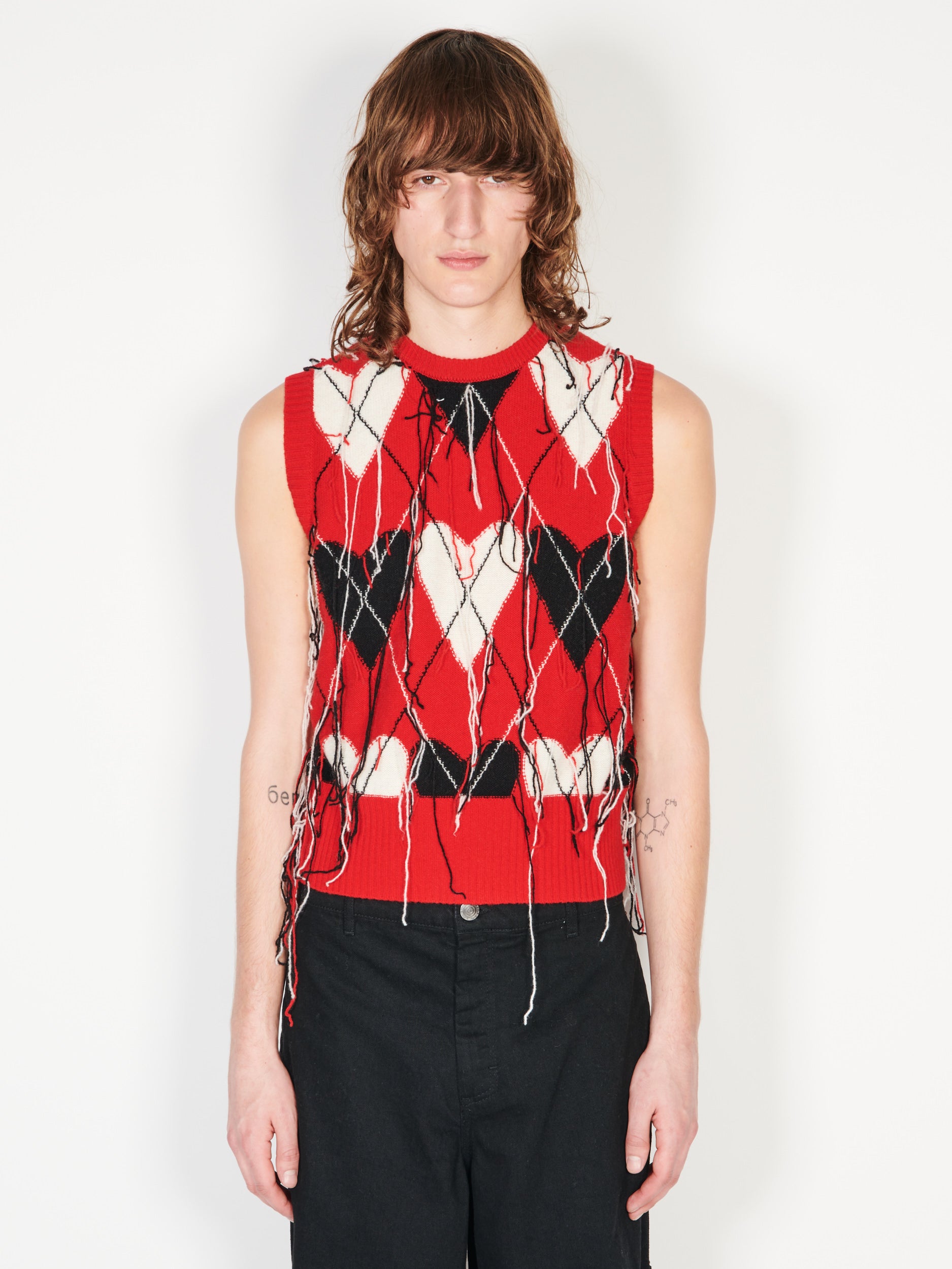 CHARLES JEFFREY LOVERBOY KNIT VEST-