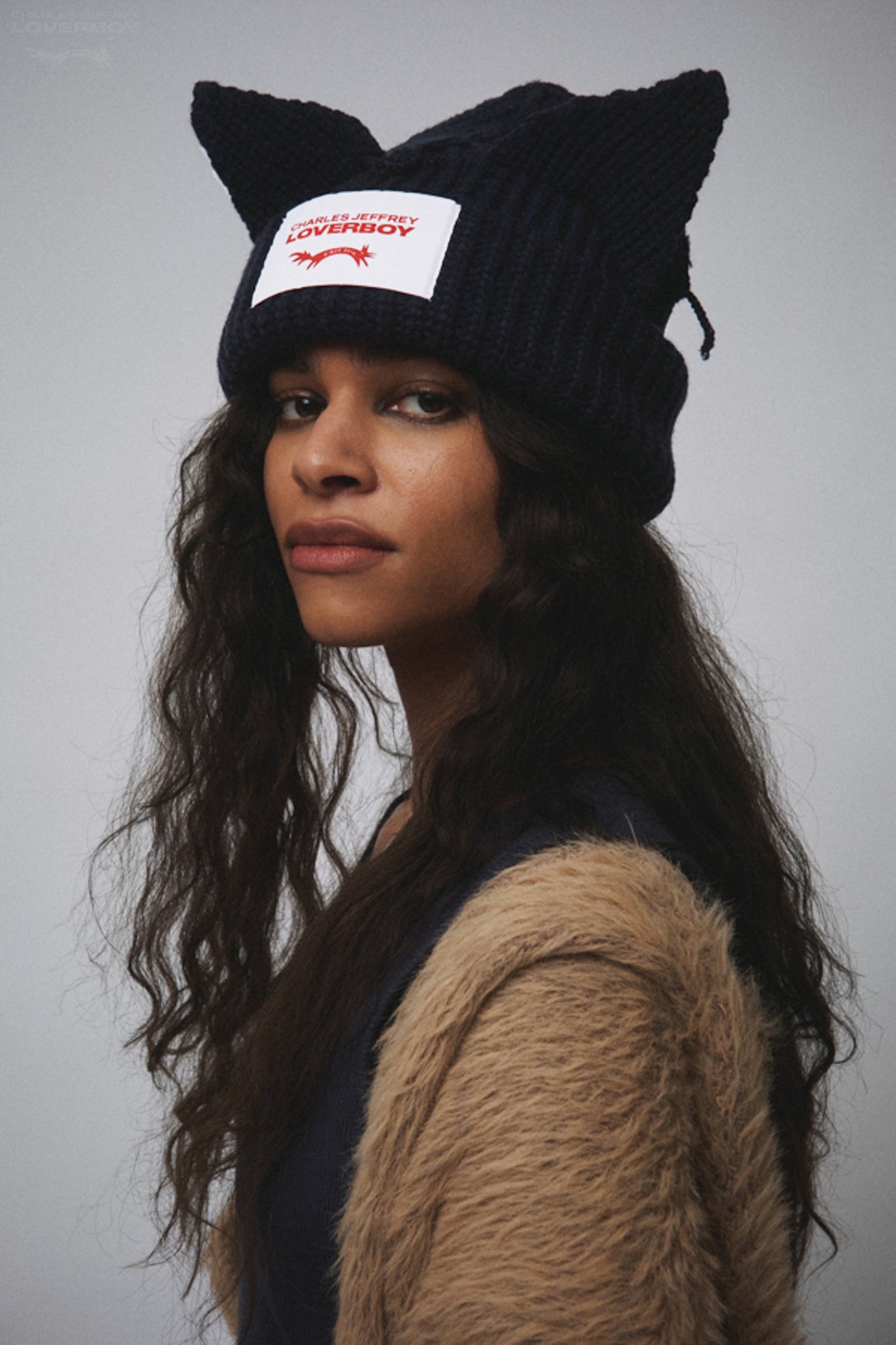 CHUNKY EARS BEANIE in NAVY