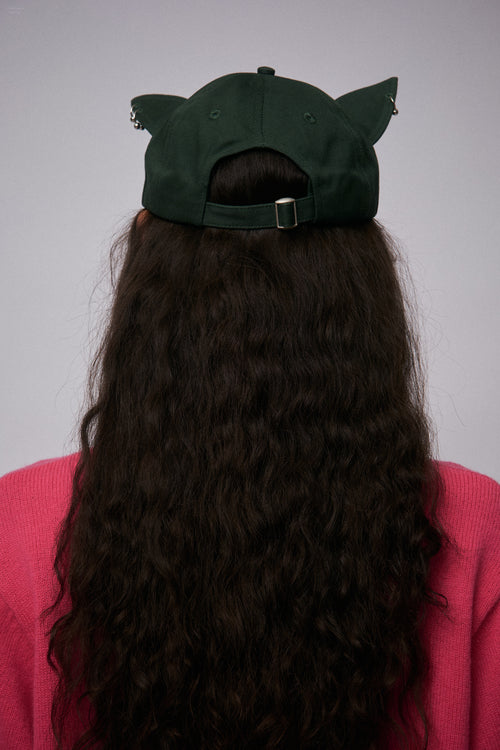 PIERCED EARS CAP EXCLUSIVE in FOREST GREEN