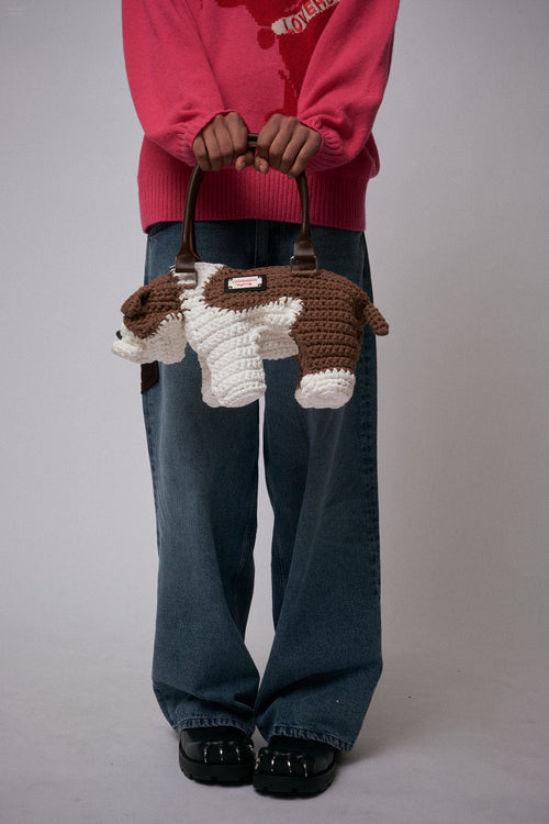 BULLDOG BAG in BEIGE ECRU