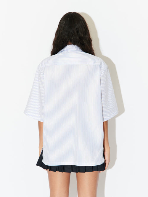 HAWAIIAN SHIRT WITH KNIT PATCH | Charles Jeffrey Loverboy
