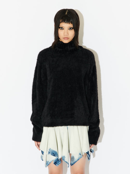 FLUFFY EARS BALACLAVA JUMPER | Charles Jeffrey Loverboy