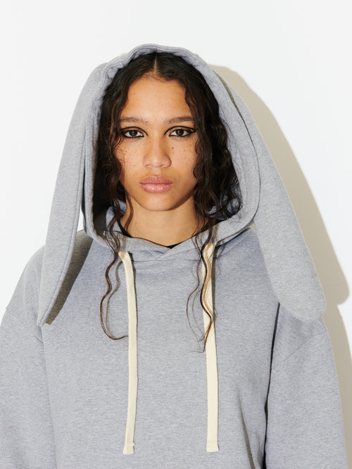 PATCH RABBIT EARS HOODY | Charles Jeffrey Loverboy