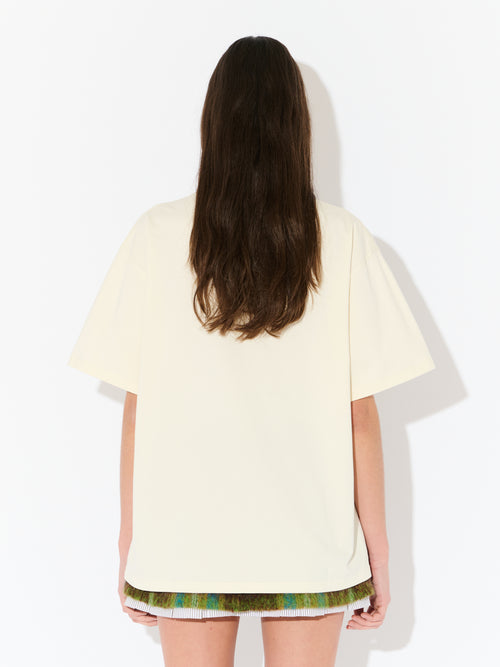 GRAPHIC SHORT SLEEVE TEE in ECRU | Charles Jeffrey Loverboy