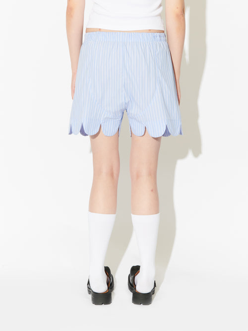 SCALLOPED BOXER SHORTS in BLUE | Charles Jeffrey Loverboy