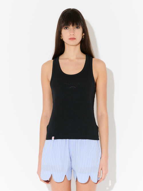 LOGO TANK TOP in BLACK | Charles Jeffrey Loverboy