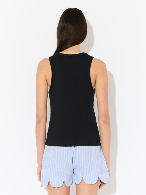 LOGO TANK TOP in BLACK | Charles Jeffrey Loverboy