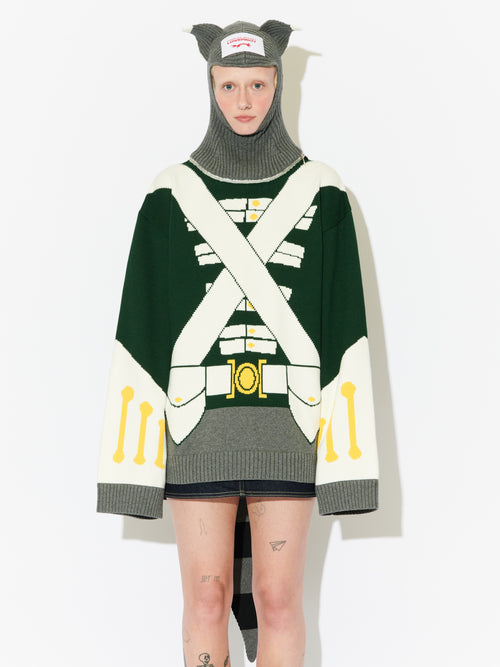 ANIMAL BOO JUMPER in GREEN | Charles Jeffrey Loverboy