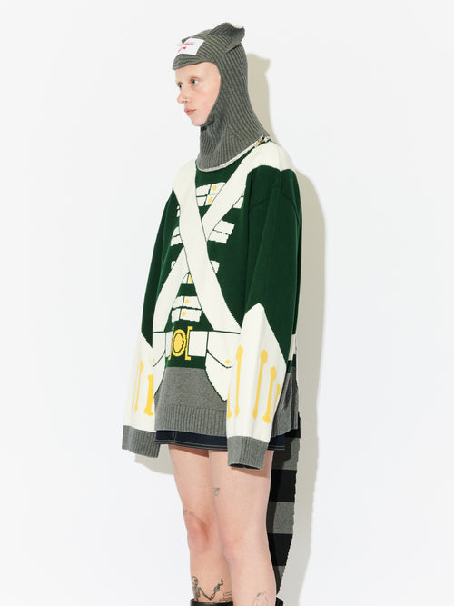 ANIMAL BOO JUMPER in GREEN | Charles Jeffrey Loverboy