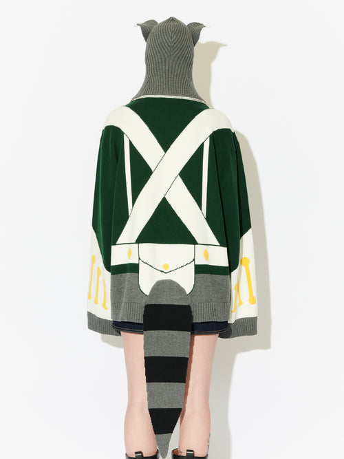 ANIMAL BOO JUMPER in GREEN | Charles Jeffrey Loverboy