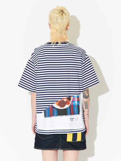 AULD HAG DOUBLE TEE in BLUE | Charles Jeffrey Loverboy