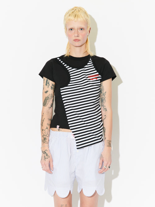 BABY MUSCLE TEE in BLACK | Charles Jeffrey Loverboy