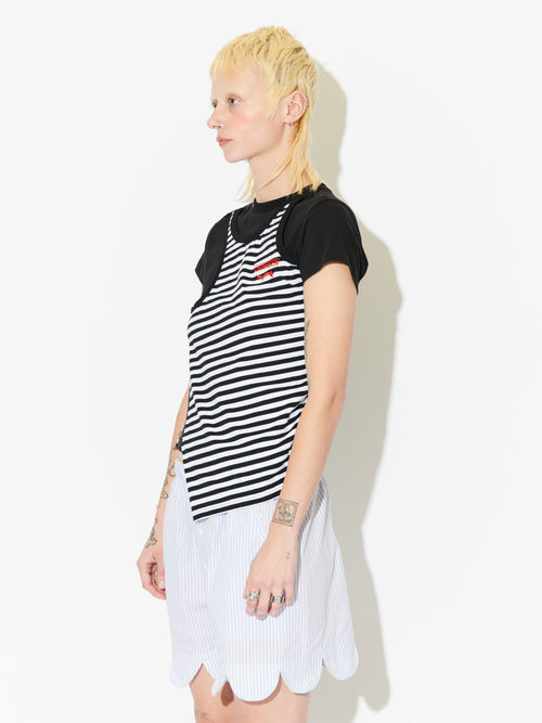 BABY MUSCLE TEE in BLACK | Charles Jeffrey Loverboy