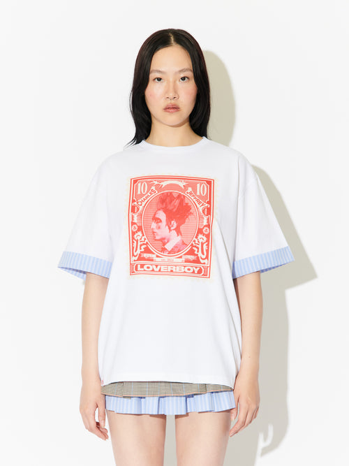 TURN UP TEE in WHITE | Charles Jeffrey Loverboy