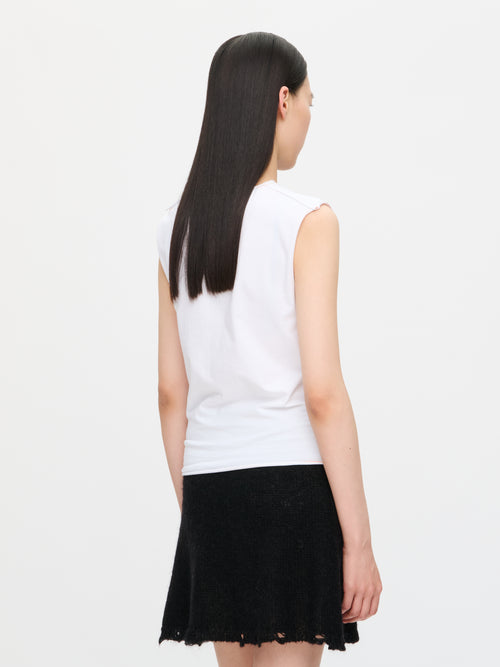 GRAPHIC TANK TOP in WHITE | Charles Jeffrey Loverboy