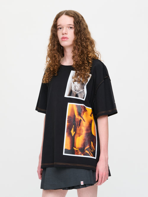 GRAPHIC TEE in BLACK | Charles Jeffrey Loverboy