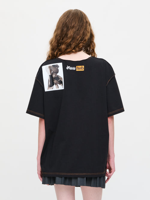 GRAPHIC TEE in BLACK | Charles Jeffrey Loverboy