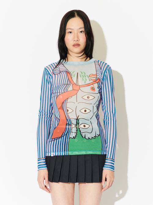 POWERMESH LONG SLEEVE TEE | Charles Jeffrey Loverboy