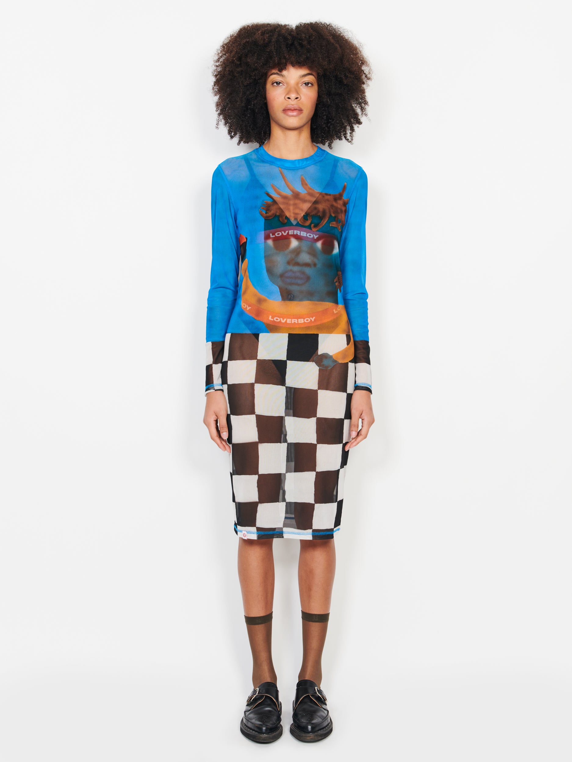 Charles Jeffrey LOVERBOY 22SS】 シースルーワンピ